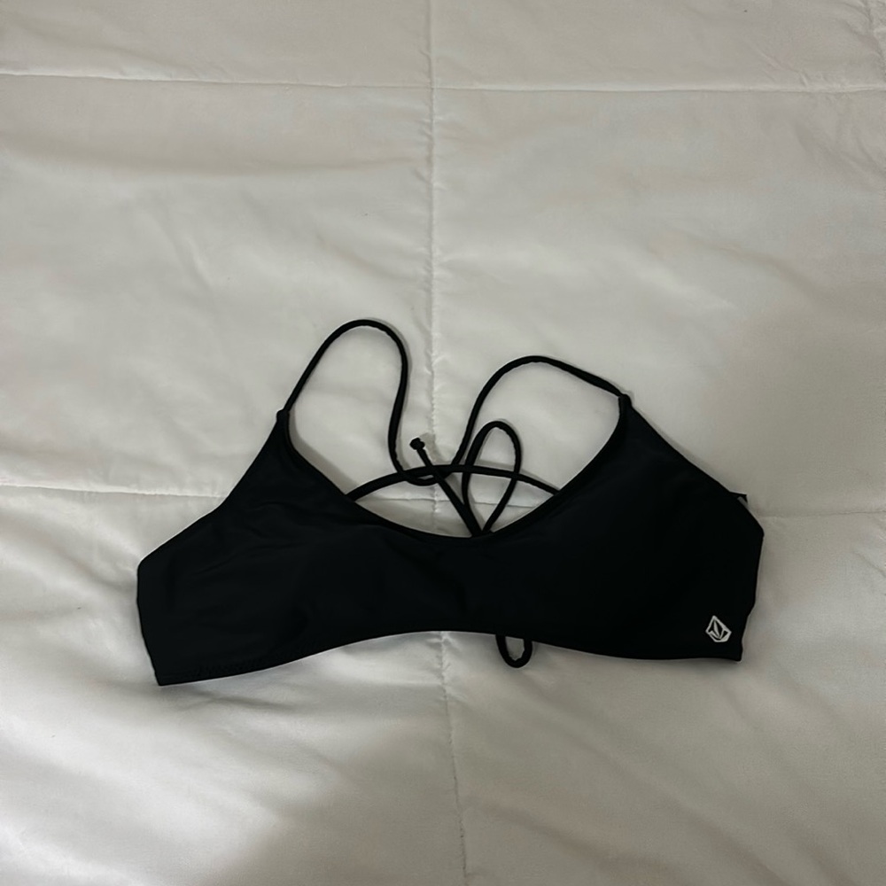 Volcom black bikini top